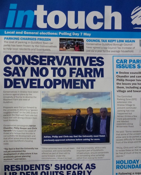 "intouch" or out of touch? Are the Tory candidates aware of their own party's stance?
