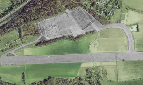 Aerial view of the site as shown on the developer's website wisleyairfield.com