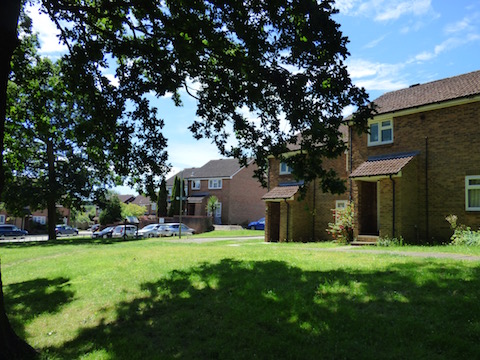 One of Westborough's green spaces near Coachlads Avenue.