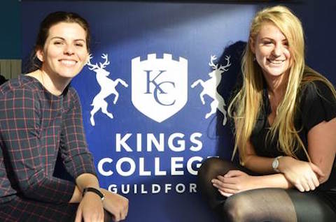 Estefania Trisotti and Ella Walding are working with Kings College to develop and offer activites at the schiool for the wider community.